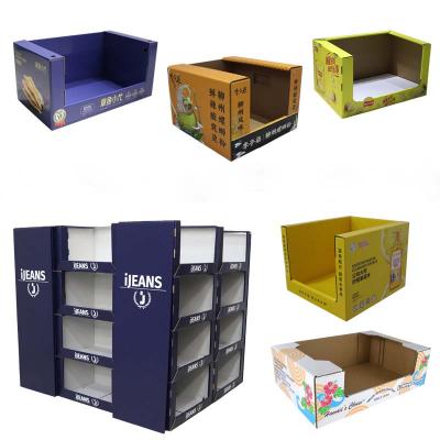 Retail Store Paper Cardboard Floor Display Stand